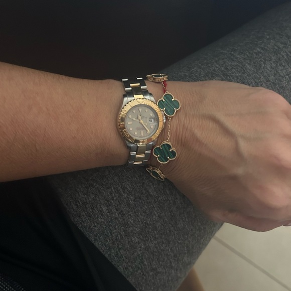 Ladies Rolex Yacht Master 2 Tone Platinum face - Picture 5 of 5